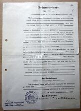 Geburtsurkunde vom 1934 gebraucht kaufen  Frohburg