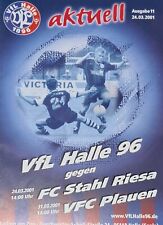 2000/01 Oberliga VFL Halle 96 - FC Stahl Riesa gebraucht kaufen  Jena