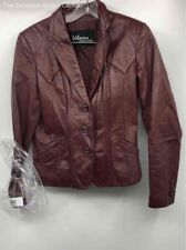 leather jacket red women for sale  Detroit