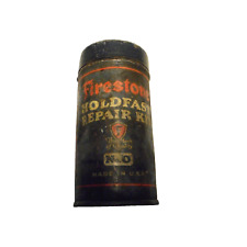Vintage Firestone Holdfast Tire Repair Kit Antique Can, used for sale  Shipping to South Africa