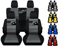 Capas de assento de carro dianteiro+traseiro preto/vermelho/prata com bandeira dos EUA serve para JK wrangler 2dr 11-18 comprar usado  Enviando para Brazil