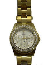 Relógio feminino Guess Waterpro espumante tom dourado mostrador múltiplo U12005L1 aço inoxidável comprar usado  Enviando para Brazil