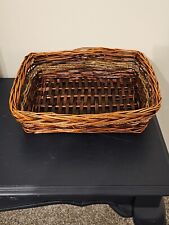 Wicker bamboo rectangular for sale  Angier
