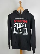 Sudadera con capucha original Vision Street Wear 1987 para hombre M negra. Tag Date 1991 hecho en EE. UU. segunda mano  Embacar hacia Mexico
