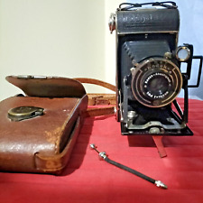 Cámara de película plegable Kodak Junior 620, antigua, con estuche original segunda mano  Embacar hacia Argentina