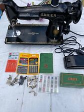 Singer 201-2 Heavy Duty Vintage Sewing Machine Gear Driven Fully Serviced  for sale  Shipping to Canada