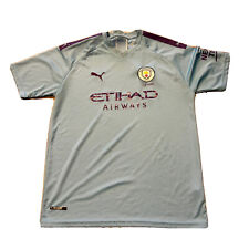 Usado, KIT CAMISETA FUTBOL PUMA MANCHESTER CITY AZUL TALLA 2XL ETIHAD AIRWAYS (6) segunda mano  Embacar hacia Argentina