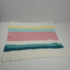 Cobertor de quarto de bebê feito à mão 28x28 quadrado bebê crianças malha unissex lã multicolorida comprar usado  Enviando para Brazil