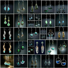 Women Fashion Drop Earrings 925 Silver Dangle Ear Hook Zirconia Jewelry Gifts myynnissä  Leverans till Finland