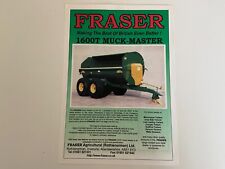 Fraser agricultural 1600t for sale  KENDAL