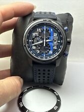 Relógio Citizen masculino Eco-Drive Primo cronógrafo azul 45mm couro CA0467-03E-H13 comprar usado  Enviando para Brazil