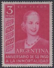 Usado, ARGENTINA 1954 EVA PERON Sc 627 VALOR CLAVE WTMK 288 BISAGRAS COMO NUEVA F, EN MUY BUEN ESTADO SCV $250.00 segunda mano  Argentina 