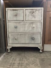 white distressed chest drawers for sale  GILLINGHAM