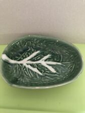 Vintage Majolica Cabbage Leaf Dish,Bowl,650,Subtil? Bordallo? Portugal for sale  Shipping to South Africa