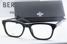 Used, NEW BERLUTI BL 50004I 001 BLACK SILVER AUTHENTIC EYEGLASSES W/CASE 55-19 for sale  Shipping to South Africa