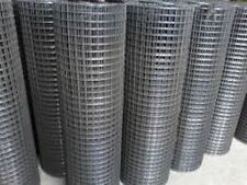 30m (95ft) x 90cm (3ft) aviary welded wire mesh rolls 12.5mm square (1/2 inch) , used for sale  Shipping to South Africa