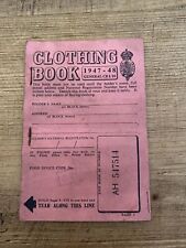 Clothing ration book for sale  GLASGOW