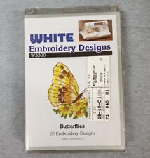 White butterflies embroidery for sale  Shade Gap