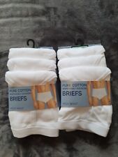 White cotton briefs for sale  LEICESTER
