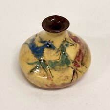 Vaso miniatura de cerâmica com cavalos Polia Pillin Art comprar usado  Enviando para Brazil