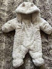 baby fur snowsuit for sale  MIDHURST