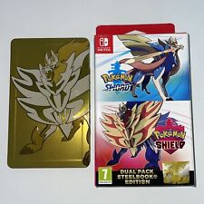 Pokemon Sword Shield Dual Pack Gold Steelbook Edition And Box Nintendo Switch na sprzedaż  PL