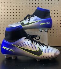 Nike Mercurial Victory VI Neymar Soccer Cleats 921506-407 Blue Silver Size 10.5 for sale  Shipping to South Africa