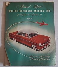 Usado, 1951 Willys Overland Motors Inc Relatório Anual  comprar usado  Enviando para Brazil
