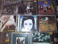 LOTE DE 8 CD HEAVY HAIR METAL AC/DC, BON JOVI, NIGHT RANGER, VAN HALEN, AEROSMITH comprar usado  Enviando para Brazil