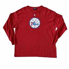Camiseta exclusiva de la NBA Philadelphia 76ers NBA para hombre XL roja manga larga cuello redondo segunda mano  Embacar hacia Argentina