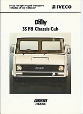 Fiat Van Iveco Daily S Range 35 F8 Chassi Cabine Folheto Inglês 1978 + Inserções, usado comprar usado  Enviando para Brazil