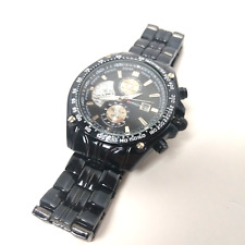 Curren M-8083 relógio analógico masculino mostrador múltiplo caixa preta mostrador prateado 46 mm comprar usado  Enviando para Brazil