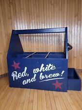 Wood beer caddy for sale  Shipping to Ireland