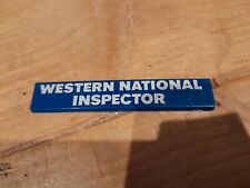 Western national inspector for sale  KEIGHLEY