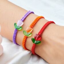 Moda Adorable Brazalete Trenzado de Resina Tulipán Mujeres Hecho a Mano Joyería Regalo segunda mano  Embacar hacia Argentina