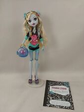 Monster High First Wave Lagoona boneca azul diário de peixe laços dourados 1ª faltando 1 barbatana, usado comprar usado  Enviando para Brazil