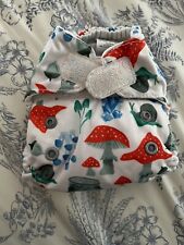 Thirsties Natural All In One Hook And Loop Cloth Diapers Mushroom Print Newborn for sale  Shipping to South Africa