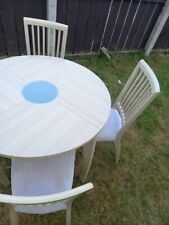 Used, lovely table and 3 chair set , free local delivery - TEESSIDE - other just ask for sale  Shipping to South Africa