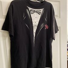Camiseta smoking preta masculina XL-Spencer’s. Tem costura dupla nas mangas e parte inferior, usado comprar usado  Enviando para Brazil