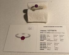 Size ruby diamond for sale  WEST BYFLEET