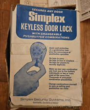 Fechadura de porta mecânica vintage Simplex sem chave (modelo 919) cromada escovada comprar usado  Enviando para Brazil