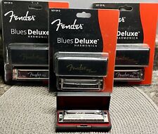 Usado, Harpas Fender Blues Deluxe Harmonicas Keys A, Bb, C, D NOVO EM FOLHA, NA CAIXA comprar usado  Enviando para Brazil