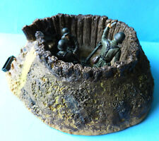 Unimax 21st Century painted WWII German Army mortar team toy soldiers & bunker, used for sale  Shipping to South Africa