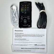 Sony Walkman NWZ-S764 Negro 8 GB MP3 reproductor multimedia digital probado funciona! Hermoso! segunda mano  Embacar hacia Argentina