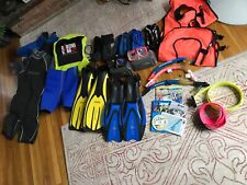 Large Lot Of Scuba Snorkeling Equipment Gear Oceanic Snorkel for sale  Shipping to South Africa