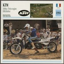 Cartão de motocicleta KTM 1991 1000cc motor duplo Hillclimber edição serviço Atlas, usado comprar usado  Enviando para Brazil