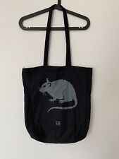 RARE As New Ksubi Limited Edition Incu Black Rat Artwork Cotton Tote BAG for sale  Shipping to South Africa