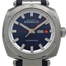 MICHEL HERBELIN Newport Heritage Men's Used Watch Automatic Blue Dial Condition for sale  Shipping to South Africa
