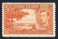 Cayman 100 perf L12 1/2, sem marca de charneira. Mi 101. George VI, 1938. Vista para a praia, Grand Cayman. comprar usado  Enviando para Brazil