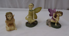 3 The Fairy Collection by Dezine Pondering Shy Fairy The Curious Fairy Figurines for sale  Shipping to South Africa